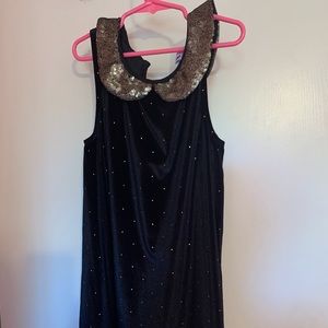 Beautiful black and gold sparkle dress